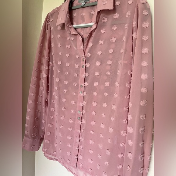 KUT from the Kloth Flowy Mauve Button Down Long Sleeve Blouse, Women’s Sz S - Picture 8 of 14